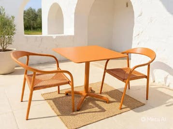 Luxe tuinset aluminium 70x70x75cm (Tuinmeubelen), Tuin en Terras, Ophalen of Verzenden, Nieuw