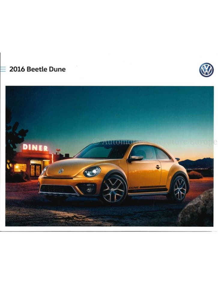 2016 VOLKSWAGEN BEETLE DUNE BROCHURE ENGELS USA, Livres, Autos | Brochures & Magazines, Enlèvement ou Envoi