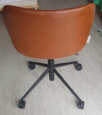 Zuiver - Chaise de bureau - ceci - Cuir de veau