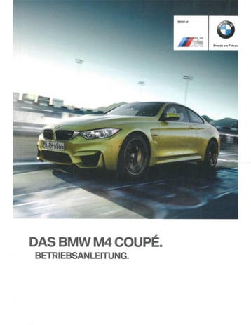 2014 BMW M4 COUPÉ INSTRUCTIEBOEKJE DUITS