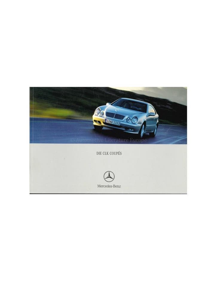 2000 MERCEDES BENZ CLK COUPÉ BROCHURE DUITS, Livres, Autos | Brochures & Magazines