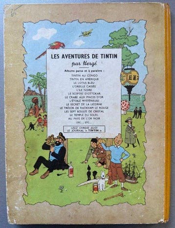 Tintin T15 - Au pays de lor noir (B4) - C - 1 Album -