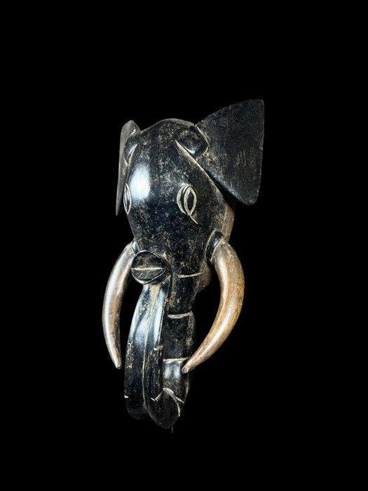 Masker Olifant - 61 cm - Baule - Ivoorkust (Zonder, Antiquités & Art, Art | Art non-occidental