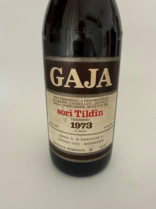 1973 Gaja, Sori Tildin - Barbaresco - 1 Fles (0,75 liter), Collections, Vins