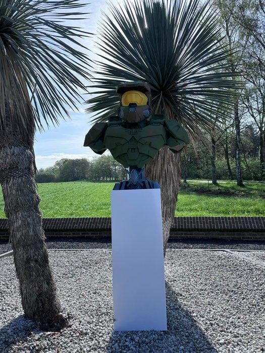 Life size bust “Chief Commander Halo” - Gaming merchandise, Consoles de jeu & Jeux vidéo, Consoles de jeu | Accessoires Autre