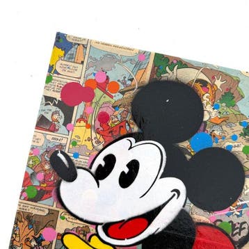 Koen Betjes (1992) - Mickey Mouse x Comics Collage - canvas