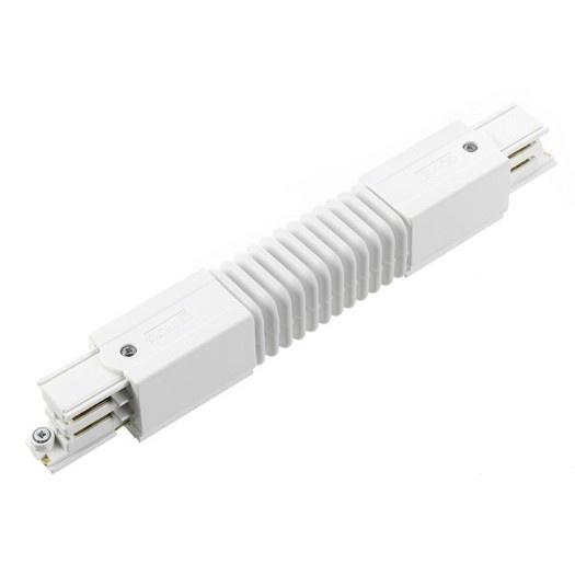 Global 3-Fase-Rail flexibele connector  wit, Maison & Meubles, Lampes | Plafonniers, Envoi