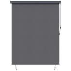 vidaXL Rolgordijn Antracietkleurig 200 x 250 cm Stof en, Verzenden