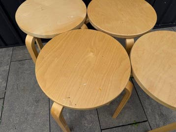 IKEA - Tabouret (4) - Frosta - Bouleau, Bois - Ensemble de