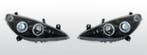 Koplampen Angel Eyes | Peugot 307 2001-2005 | zwart, Auto-onderdelen, Verzenden, Nieuw, Peugeot