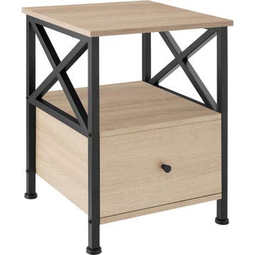 tectake Nachtkastje Falkirk 40x41,5x55,5cm - Industrieel lic, Huis en Inrichting, Verzenden, Nieuw