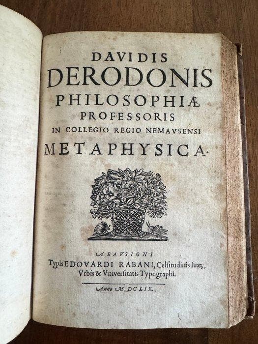 Derodon (David) - Logica Restituta. Genève, Pierre Chouët,, Antiek en Kunst, Antiek | Boeken en Manuscripten