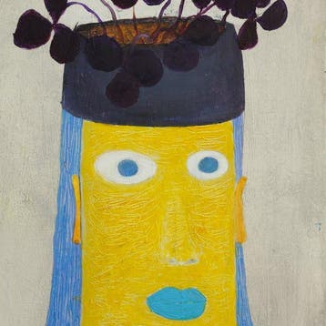 Ventzislav Dikov - The Lady with the Clovers, Antiquités & Art, Art | Peinture | Moderne
