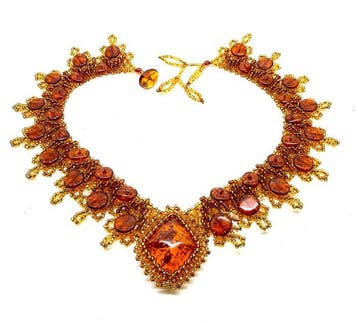 Kraagketting met echt Baltisch amber 48,72 g - Barnsteen -