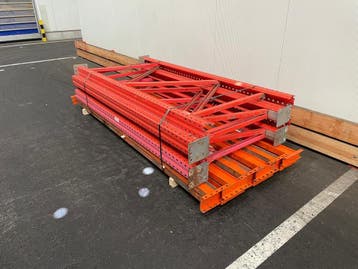 Palletstelling - 4 staanders 2500x1050mm - Tot. lengte: 8m58, Ophalen of Verzenden
