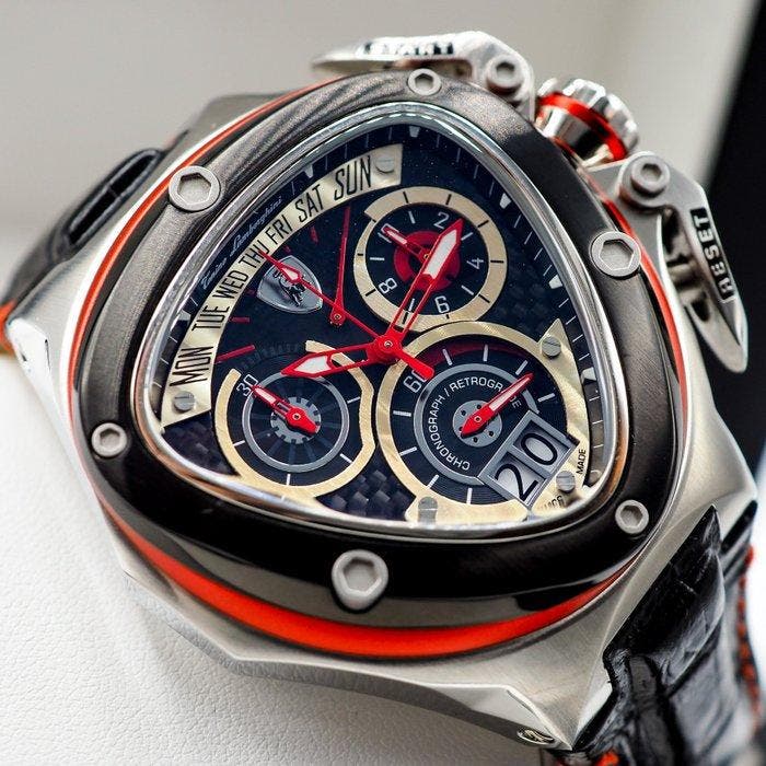 Tonino Lamborghini - Zonder minimumprijs - Retrograde * NEW, Handtassen en Accessoires, Horloges | Heren
