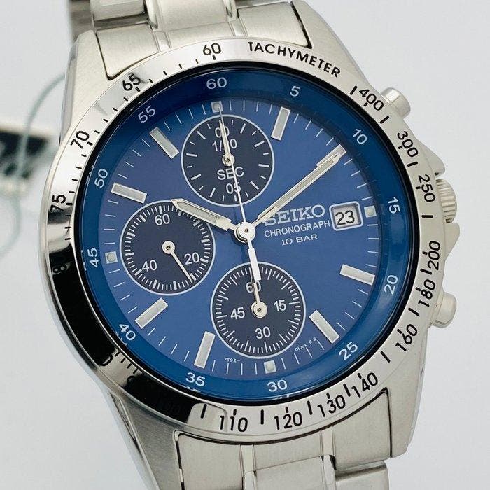 Seiko - Chronograph Blue Dial - Sans prix de réserve -, Bijoux, Sacs & Beauté, Montres | Anciennes | Antiquités