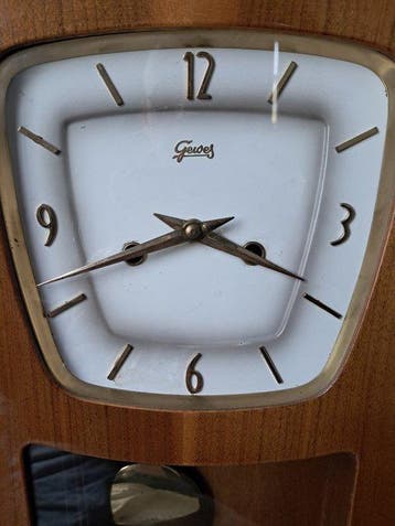Regulateur wandklok - Gewes - Mid-century modern Hout,
