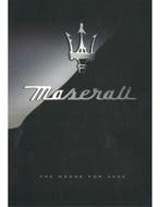 2000 MASERATI PROGRAMMA BROCHURE ENGELS