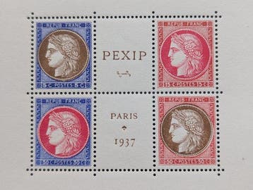 Frankrijk 1937 - Parijse filatelie-expositie - Prachtig -, Gestempeld