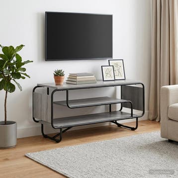 vidaXL TV Stand 98 x 36 x 45 cm Grijs Sonoma Bewerkt hout, Verzenden