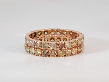 Zonder minimumprijs - Ring roze goud - 2.53ct. tw. Gemengde, Nieuw