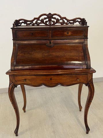 Bureau cylindre - bois teinté - Époque de Louis-Philippe
