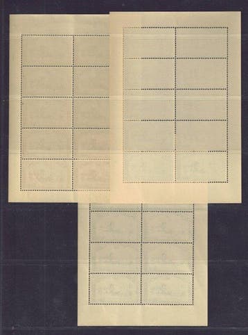 Belgique 1935 - Carrosse postal en petits feuillets de 10,, Timbres & Monnaies