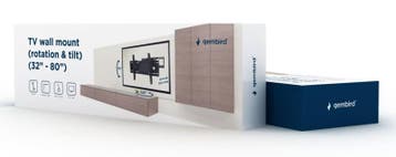 Tv muurbeugel muur beugel draai- en kantelbaar 37-80 inch, Verzenden, Nieuw
