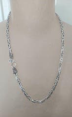 Zonder minimumprijs - Halsketting Zilver, 71 gram