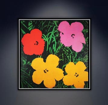 Andy Warhol - Flowers, 1964. AW Estate Seal. Special