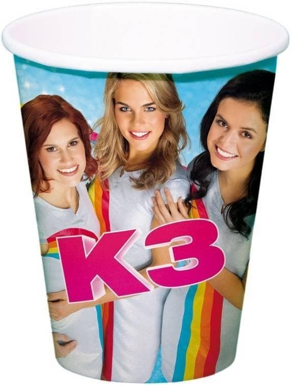K3 Bekers Karton 250ml 8st, Hobby & Loisirs créatifs, Articles de fête, Envoi