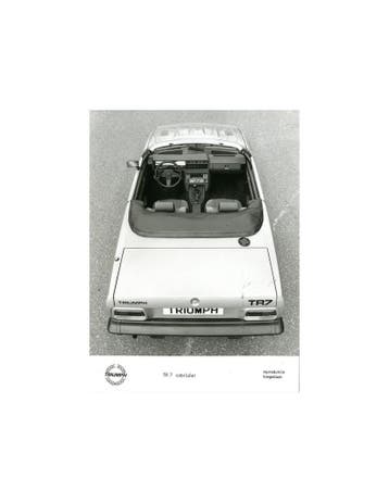 1980 TRIUMPH TR7 CABRIOLET PERSFOTO