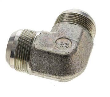 Raccord Anglé JIC 90Degrés UN 1-5/8-12 Mâle Acier 240Bar, Verzenden