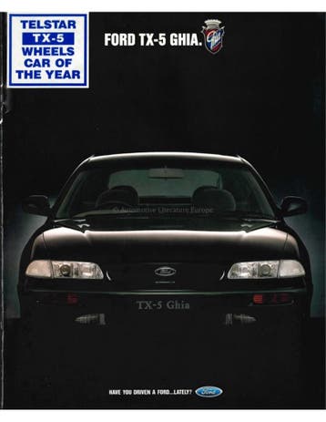 1993 FORD TELSTAR TX-5 GHIA BROCHURE ENGELS (AUS)