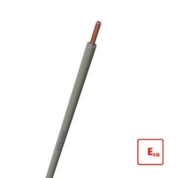 Nexans H07V-U Eca Installatiekabel 1.5mm Grijs 100m -, Doe-het-zelf en Bouw, Elektriciteit en Kabels, Verzenden, Nieuw