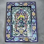 Superbe panneau mural en céramique tunisienne – peint à la