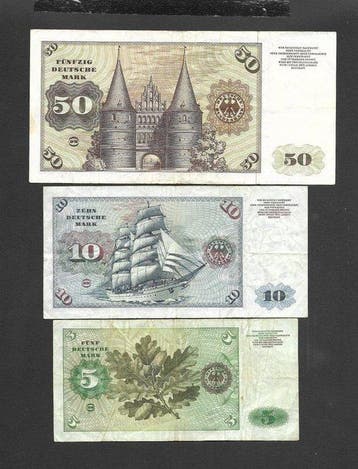 Allemagne. - 3 Banknotes - various dates (Sans prix de