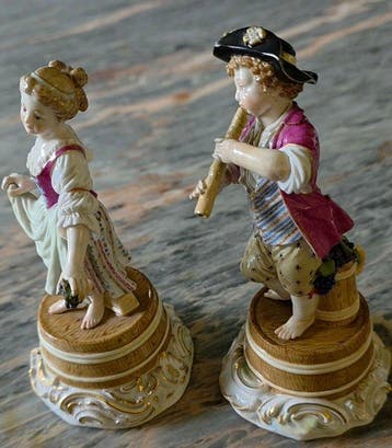 Meissen - J. J. Kaendler - Figuur - Paar Gärtnerkinder /