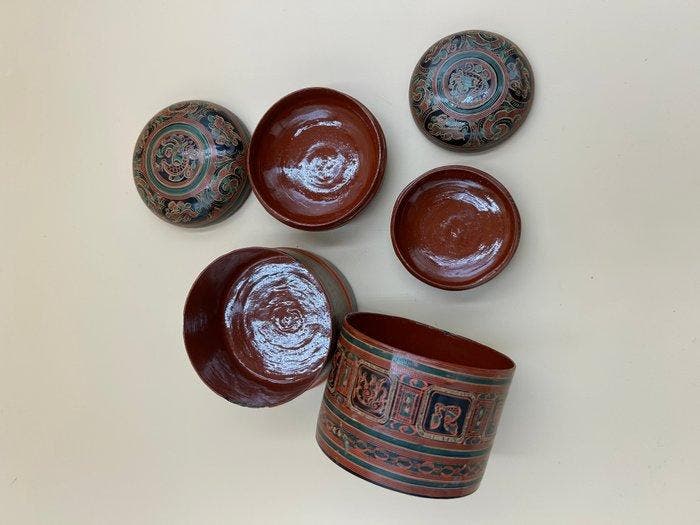 Boîte (3) - Bois - Myanmar Lacq Betel, Antiek en Kunst, Kunst | Niet-Westerse kunst