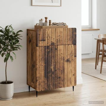 vidaXL Dressoir Oud hout 66 x 34,5 x 92 cm Bewerkt hout, Verzenden, Nieuw