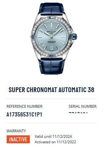 Breitling - Super Chronomat Diamond “Ice Blue” -, Nieuw