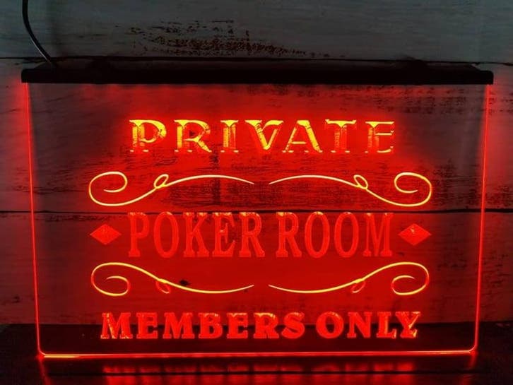 Poker room neon bord lamp LED cafe verlichting reclame licht, Maison & Meubles, Lampes | Autre, Envoi