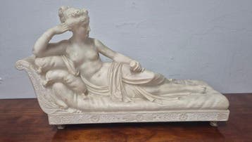sculptuur, Paolina - 36 cm - Marmer