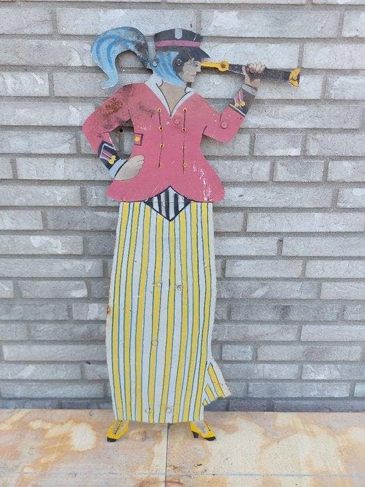 Decoratief ornament - België - Kermisplaat, Antiek en Kunst, Kunst | Designobjecten