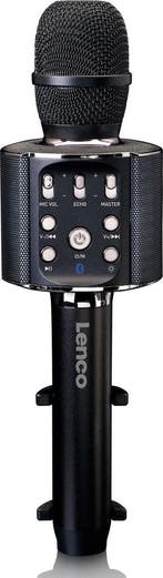 Karaoke Microfoon – met Bluetooth - Zwart – Lenco - BMC-090B, TV, Hi-fi & Vidéo, Verzenden