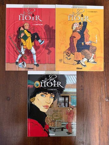 Le Lys Noir T1 à T3 + dédicace - Série complète - 3x C - 3, Nieuw