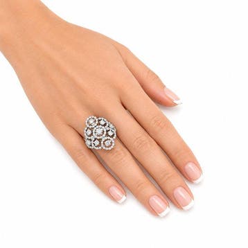 Damiani - Ring - 14 karaat Exclusieve Damiani 14k witgouden, Nieuw