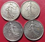 France. 5 Francs 1960/1964 Semeuse (lot de 4 monnaies en, Postzegels en Munten