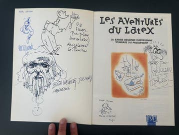Les Aventures du Latex + 5 dédicaces - B - 1 Album - Eerste
